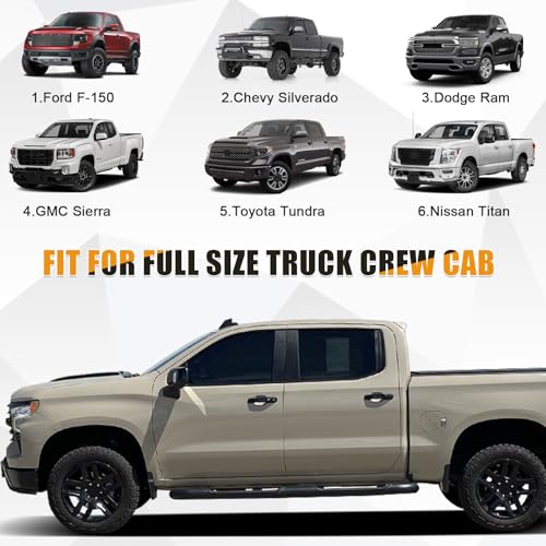 Image of Cab Car Cover for Full-Size Truck Crew Cab, Compatible with Ford F-150, Chevy Silverado, Dodge Ram, GMC Sierra, Toyota Tundra, Nissan Titan, Truck Cab Roof Cover