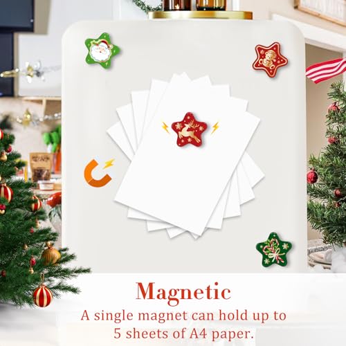 Morcart MR1373 30Pcs Christmas Fridge Magnets Star Merry Xmas Magnets Refrigerator Decoration thumb #5