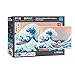 Pix Brix Pixel Art Puzzle Bricks - The Great Wave Off Kanagawa Pixel Puzzle, 4,187 Pieces - Patented Colorful Building Bricks to Recreate This Famous Print, Create Builds Without Water, Iron or Glue