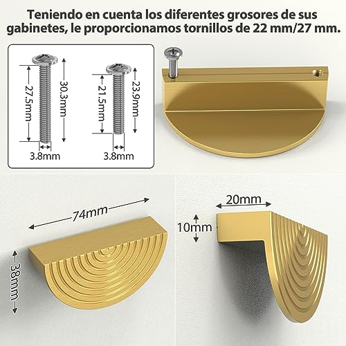 Mejores precios y opiniones de Jaladeras doradas para cocina que Puedes comprar On-line. 17 Imagen adicional