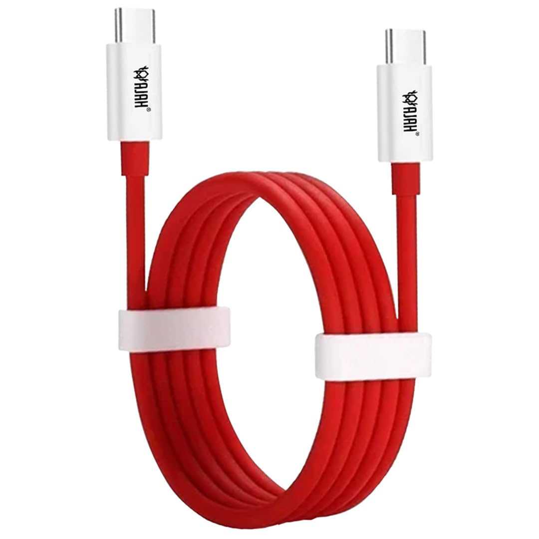 AJAH 100W Charging Cable PD USB to Type C Warp Charger SuperVooc/Dash Fast Charge Cable for Smartphones, Tablets & other Type C devices, 480Mbps Data Sync, Quick Charge (RIO White) (B0DDXJKPP1) Amazon Price History, Amazon Price Tracker