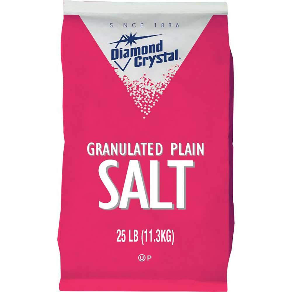 Diamond Crystal Granulated Plain Diamond Salt 25lbs