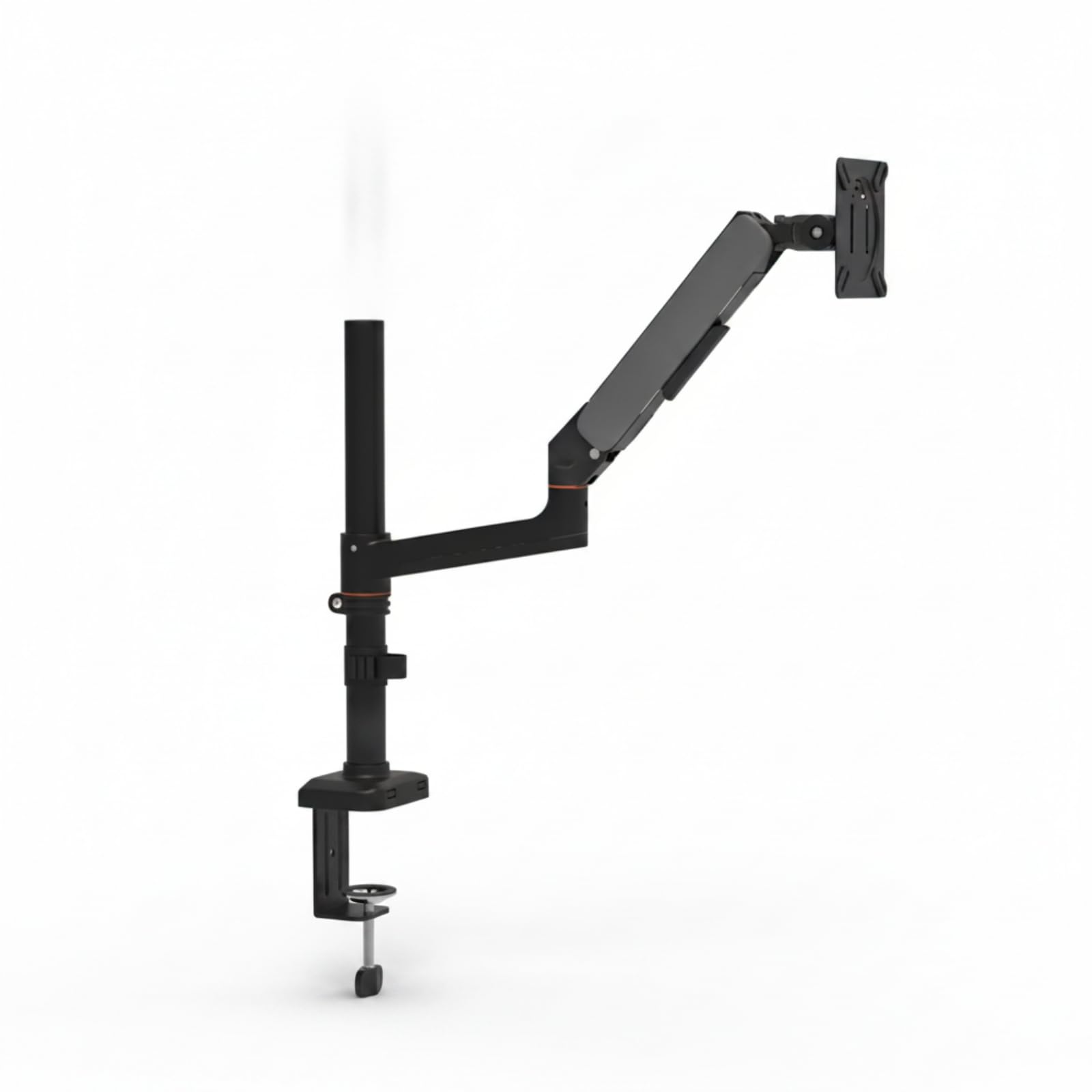 Braccio per Supporto Schermo Braccio Regolabile Staffa Girevole Ergonomico per Postura E Livello Occhi con Morsa E Gestione Cavi Adatto a Ufficio, Nero, style to 2