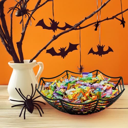 Image of JOYIN 3 Pcs Halloween Candy Bowl Spider Web Trick or Treat Bowl Halloween Decorations Indoor Plastic Candy Dish Party Favors Supplies for Haunted House Table Desk Party Decor