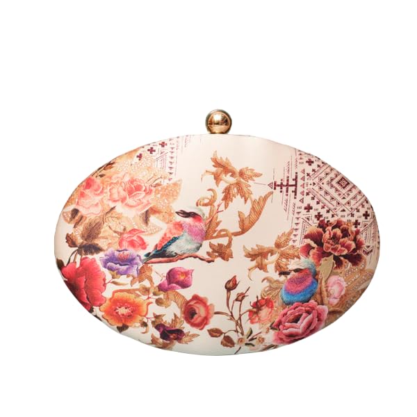 Oval Shaped Clutch Bag For Women With Detacheble Strap | Gifts For Women & Girls-image-18