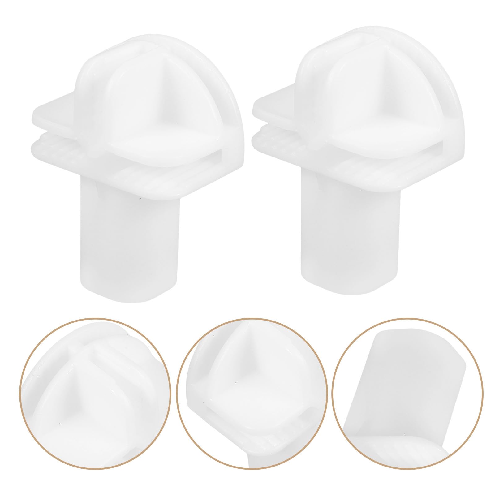 Conectores y Fáciles de Instalar para Estanterías Modulares de Plástico Resistentes 8 Ideales para Cubos de Almacenamiento en Armarios y Organizadores