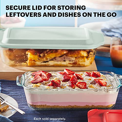 image for Pyrex Deep Glass Baking Dish with Plastic Lid, Deep Casserole Dish, Gl
