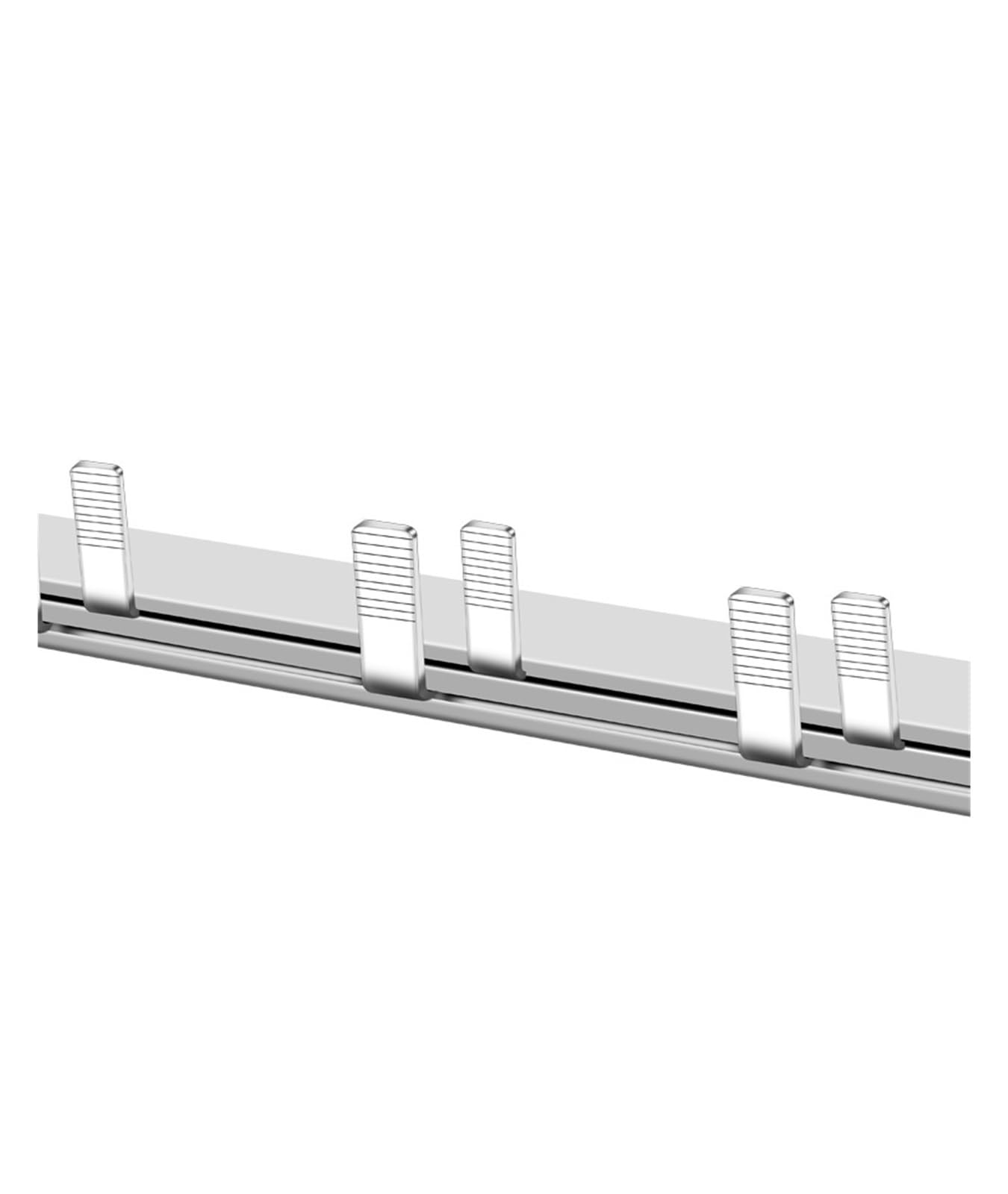 Barre omnibus électrique monophasée 63 A, barre de connexion disjoncteur en cuivre DZ47, bornier à espacement 45 mm(1P copper leakage current 63A)