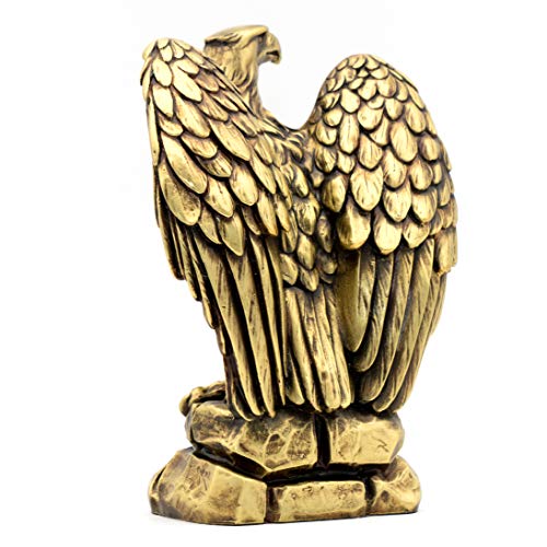 Estatua de águila placas de bronce 9.5 in miniatura 4