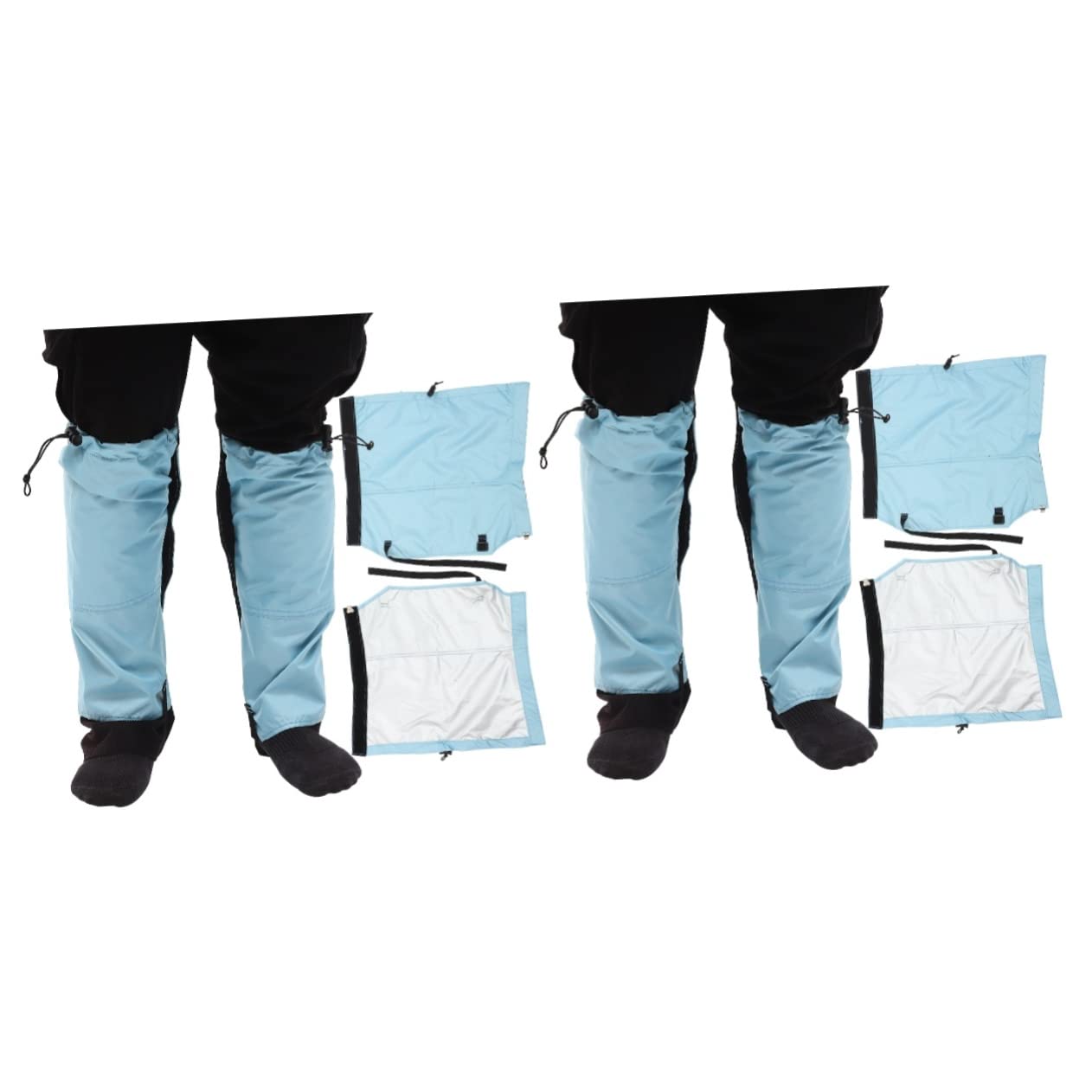 ifundom 2pairs Hiking Gaiters Leg Protectors for Snow and Mud Breathable Outdoor Gear for Climbing Hunting and Walking