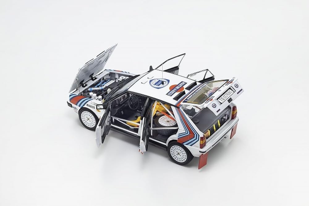 LANCIA DELTA HF INTEGRALE 4WD TEAM MARTINI & ROSSI RACING N 3 WINNER RALLY OLYMPUS USA 1987 JUHA KANKKUNEN - JUHA PIIRONEN WHITE RED BLUE