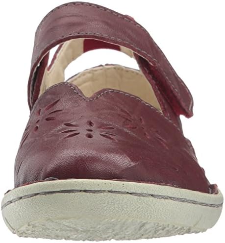 Propét Women's Chloe Mary Jane Flat, Dark red, 7.5 Medium US | Image 1