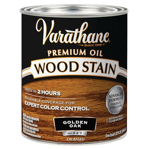 Varathane 211716H Premium Wood Stain Quart Golden Oak