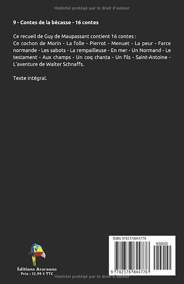 9 - Contes de la becasse - 16 contes - Collection Guy de Maupassant: Texte integral (French Edition) - Image 2