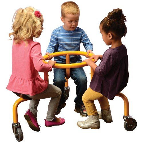 Constructive Playthings21" H. x 3' diam. 3 Person Circle Bike with 13" H. Seats to Promote Cooperative Play