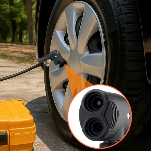 Supecesorio Adapter Französisches Ventil, 2 Stück Autoventil Hebelstecker Messing, Schlauch für Reifenfüller 17.5 cm, Reifenventil Kompressor Fahrrad, Valve Ventilwerkzeuge für Fahrräder, Moto, Auto