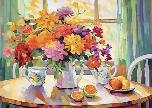 Cuadro sobre lienzo de florero de cocina moderno 20x30cm 2