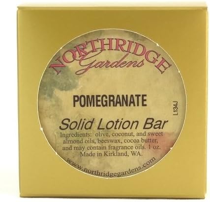 hipamus Northridge Gardens Pomegranate Solid Lotion Bar 1 Ounces