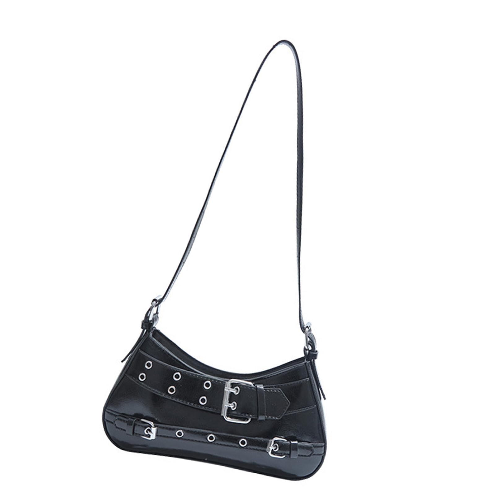 Obotsnoi Shoulder Bag Trendy Crossbody Bag Armpit PU Leather Handbag Korean Styles Underarm for Daily Commuting Women Shoulder Simple Crossbody