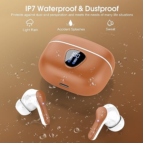 Auriculares-Inalambricos-Bluetooth-Auriculares-Bluetooth-53-con-Sonido-Envolvente-Controlador-de-142-mm-40-Horas-Cascos-Inalambricos-con-Reduccion-de-Ruido-Pantalla-LED-IP7-Impermeable-Marron