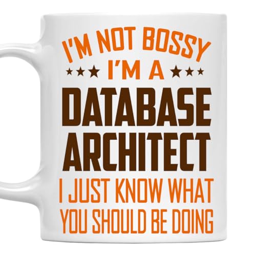 MONIZILUCKY I'm Not Bossy, I'm a Database Architect Mug 11Oz