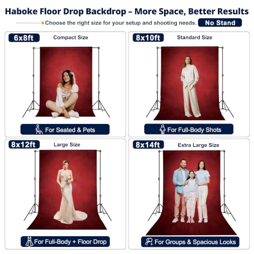 Image of Abstract Photography Backdrop for Photoshoot 8x12ft,Red,No Stand