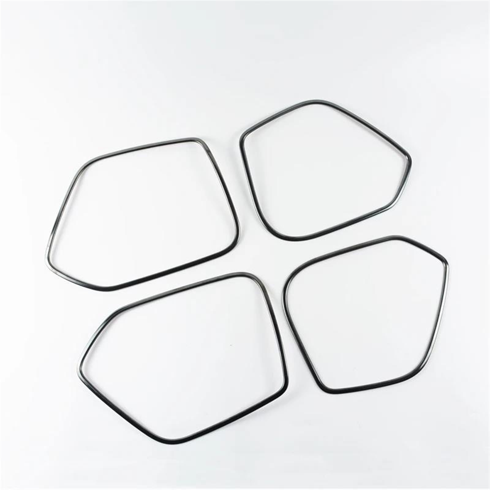 Noheeu Black Car Door Audio Speaker Frame Decoration Cover Trim Decal For Q3 2012-2016 Interior Stying Sticker Waterproof
