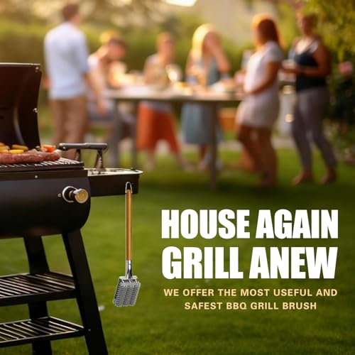 House Again Bristle Free 304 SS Grill Brush and Scraper - image 7