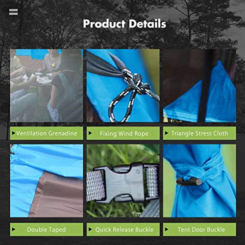 Carpa impermeable portátil para 8-10 personas miniatura 7