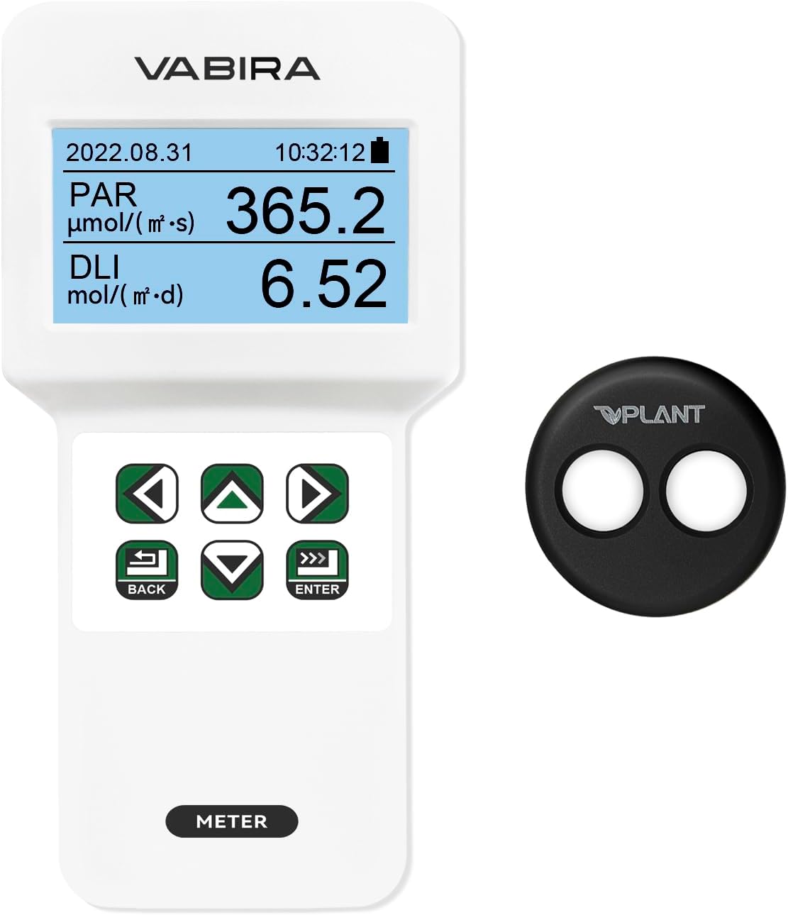VBR-Plant PAR Meter R,G,B PAR Seperately Daily Light Integral Full Spectrum Quantum for Indoor and Outdoor