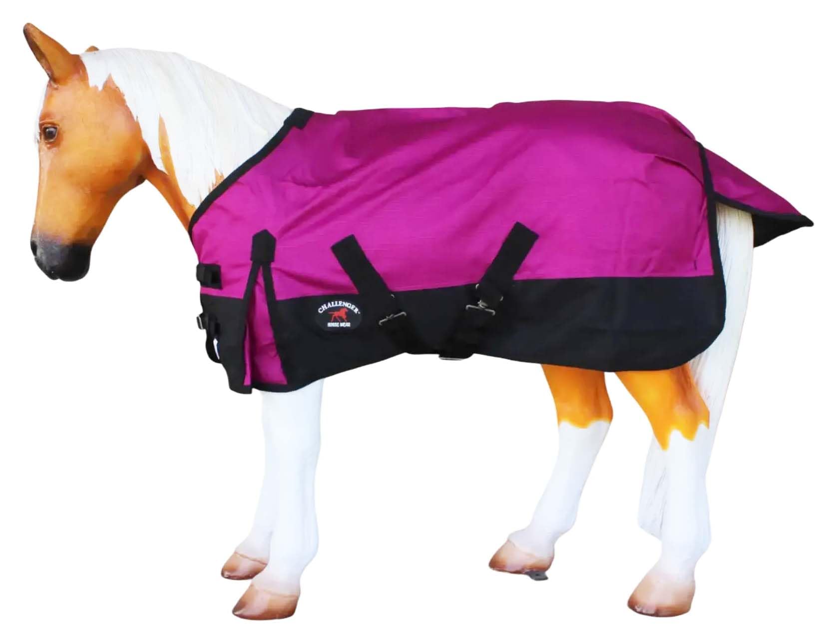 Couverture sevrage miniature légère poney poulain cheval rose 1200D