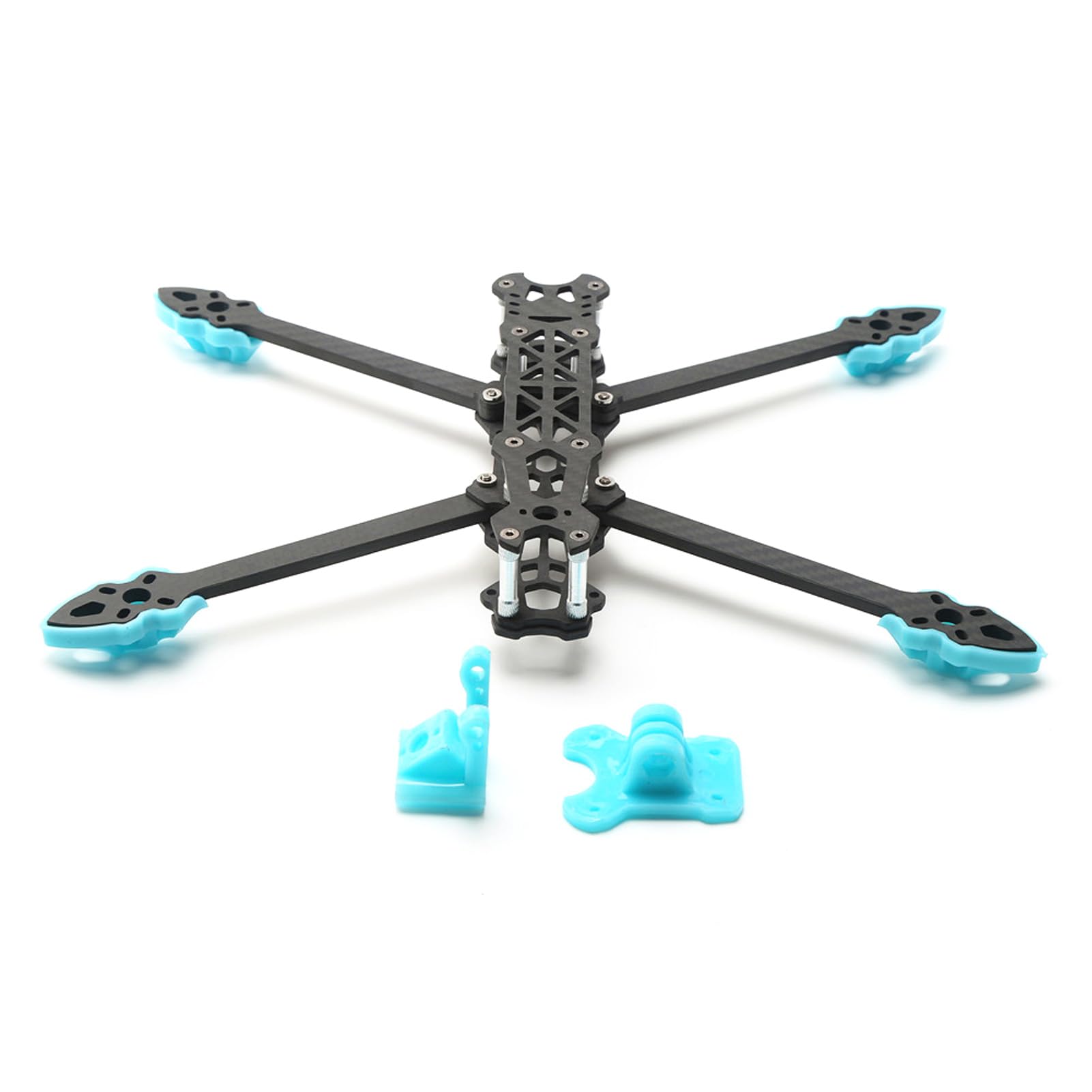 Telaio per Drone da Corsa RC da 7 Pollici 295 Mm, Kit Telaio per Drone da Corsa FPV in Fibra di Carbonio Compatibile con RF Kiss F3 F4 F7 (BLUE