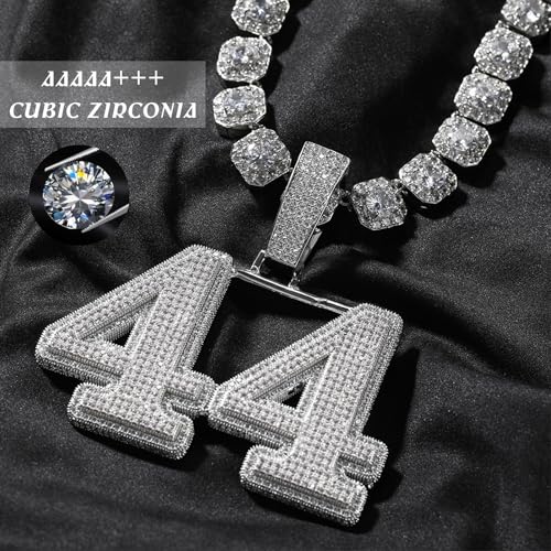 3UMeter Diamond Chain Iced Out Letter Necklace Custom Name Chain Name Plate Necklaces with Rope Chain Custom Name Necklace Hip Hop Pendant for Men Women2