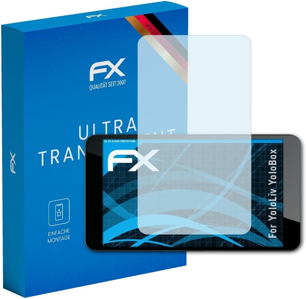 atFoliX Screen Protection Film compatible with YoloLiv YoloBox Screen Protector, ultra-clear FX Protective Film (3X)