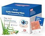 Day & Night Eyelid Wipes for Dry Eyes & Blepharitis Relief - Morning Revitalizing & Evening Soothing Restoration, Dual Use Eyelid & Lash Cleaner for Women and Men, Travel Essentials