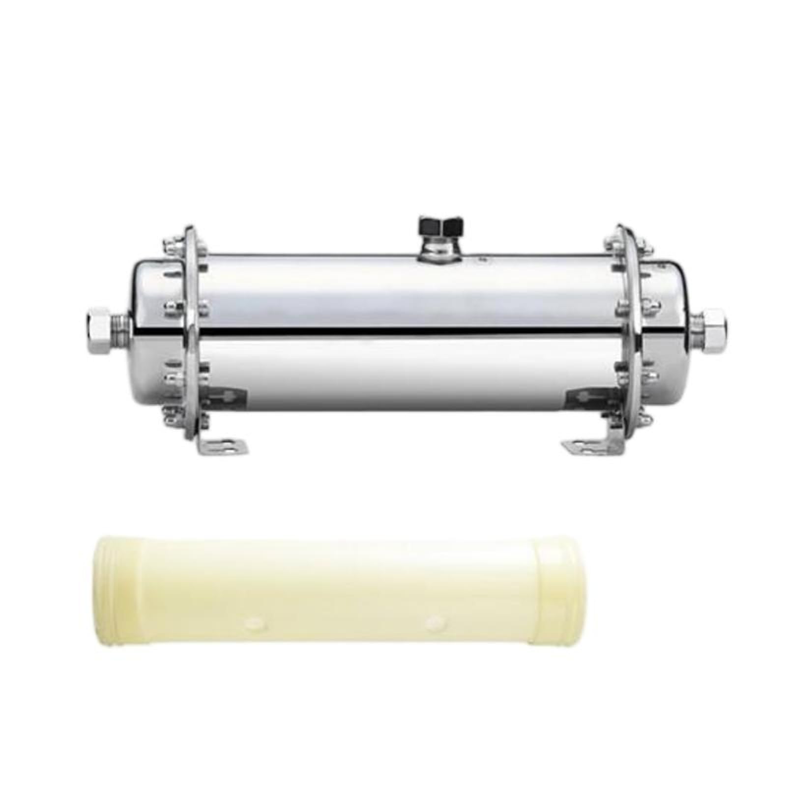 102 Diámetro de tubería 1000L Purificador agua filtro alto flujo acero inoxidable for pozo doméstico y del grifo for toda la casa en el sabor del agua. Fácil instalación