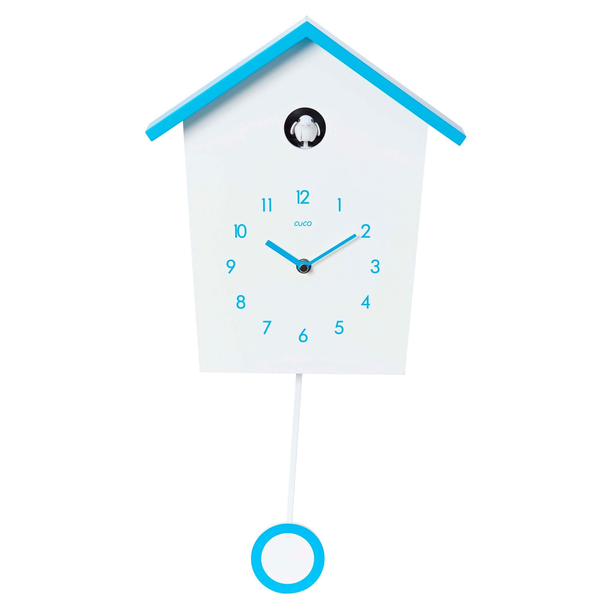 Coucou LANDHAUS 46,5 x 27 x 7,8cm Blanc/Bleu