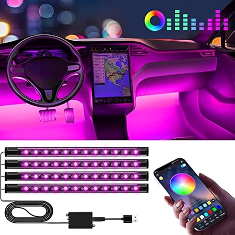 Winzwon Luces Led Coche con Control de Aplicaciones Cover