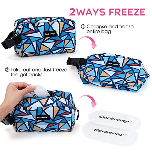 Freezable Lunch Bag,Freezable Snack Bag,Mini Cooler Bag For Travel/Work/School,Small Insulated Bag,Small Cooler Lunch Box With Ice Packs,Insulated Snack Bag,Freezable Snack Box With Handle Buckle #TOP2