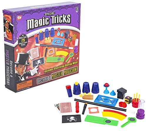Zugar Land Mega Amazing Master Magic Tricks Box (75 Easy to Learn Tricks!!!) Includes Mystifying Moving Wand!