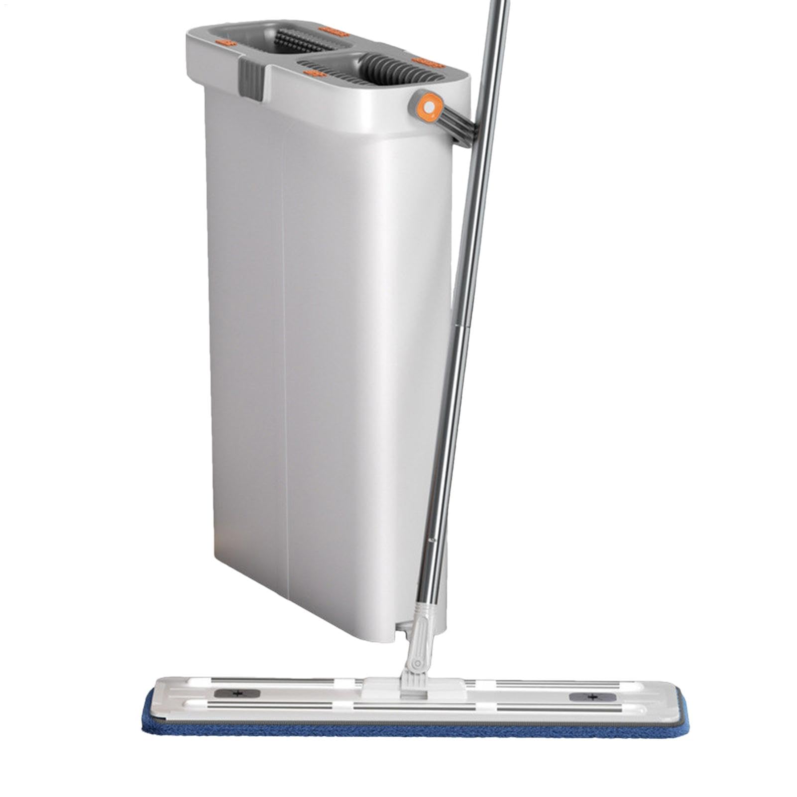 Fregona Y Cubo para Limpieza De Suelos Fregona Twist 2 Paños Microfibra | Cubo Set Limpieza Twist Para Todo Suelo: Madera,Baldosa,Laminado,Corcho,Mármol,Hormigón,Piedra,Pizarra,Linóleo
