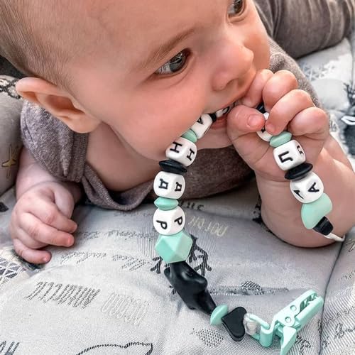 Image of 20-Pack Pacifier Clip Replacement Ends - BPA-Free Plastic Fasteners for DIY Baby Crafts, Sewing Bibs & Blankets Straps (3 /4 Inch, 10 Color)