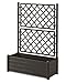 Produktbild HERSTERA 10014400 Pflanzgefäss con Rankgitter, Dunkelbraun, 100 x 43 x 142 cm