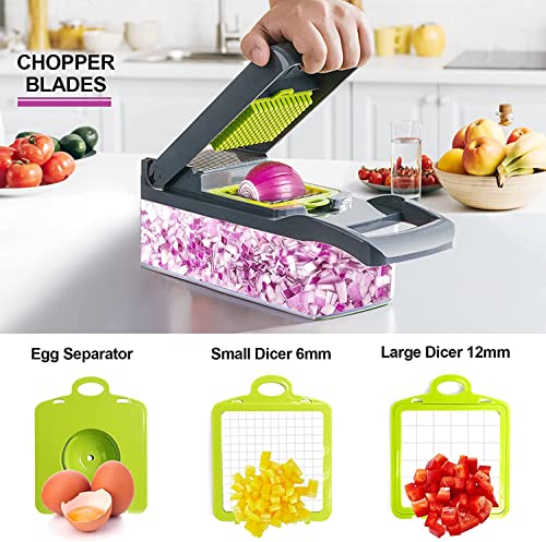 12 in 1 Vegetable Chopper Onion Chopper Food Chopper - Multi Vegtable Chopper Salad Chopper Fruit Slicer Cutter Carrot Chopper Chip Slicer Potato Chopper - Useful Chopping Tool Kitchen Items - Image 4