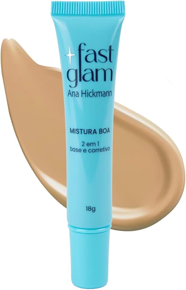 Mistura Boa Base 2 em 1 – Claro 2 – Ana Hickmann – Base e corretivo com alta cobertura e efeito matte