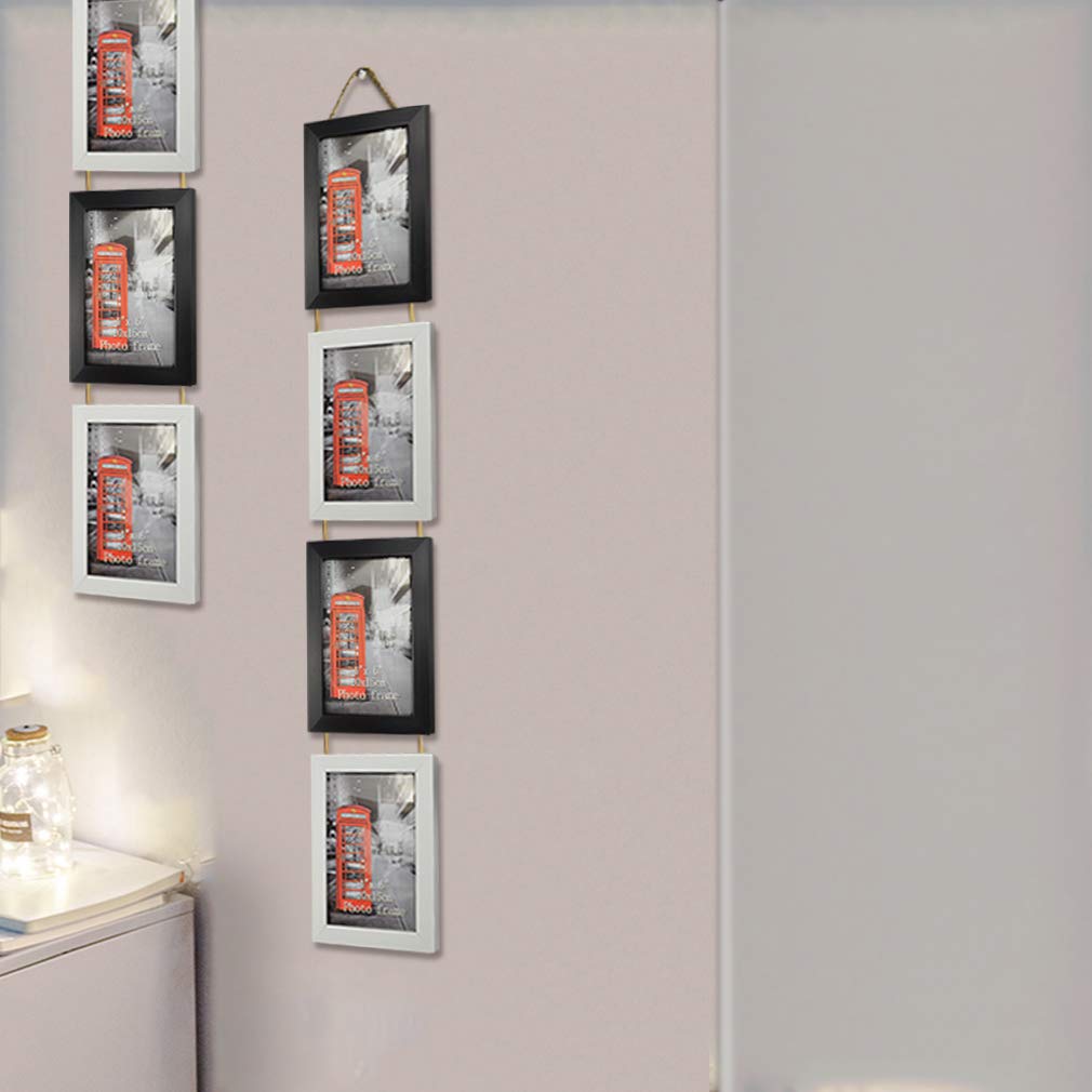 EdenseeLake 4x6 Collage Picture Frame Set, 8 Opening Vertically Hanging