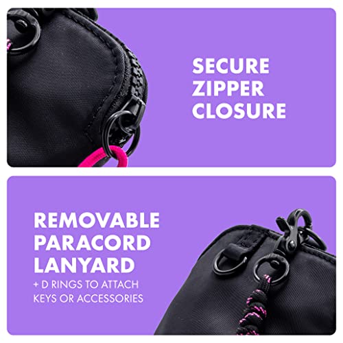 MOXYO Urban Nylon Crossbody Phone Bag, Small Lightweight and Durable Travel Bag With Removable, Adjustable Paracord Straps4