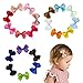 Ealicere 20 Colores Lazos para el Cabello,Horquillas de Clip para el Pelo,Mini Pinzas de Cocodrilo,Totalmente Cubiertos con Cinta de Grogrén para Niña, Bebé