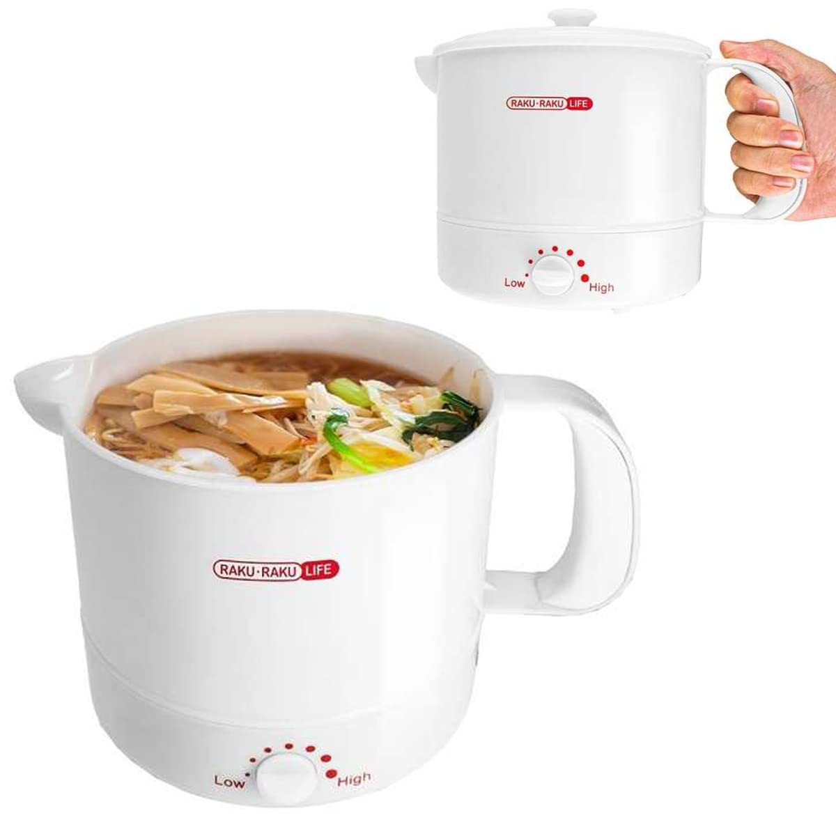 Amazon.co.jp : ラーメンメーカー 電気ケトル 1.0L レトロ 白 ホワイト