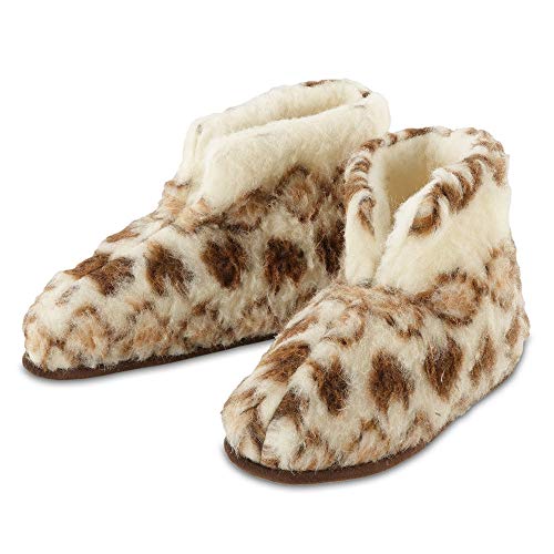 maxVitalis Hausschuhe Schurwolle warme Pantoffeln kuschelige Hüttenschuhe Unisex (37/38 EU)